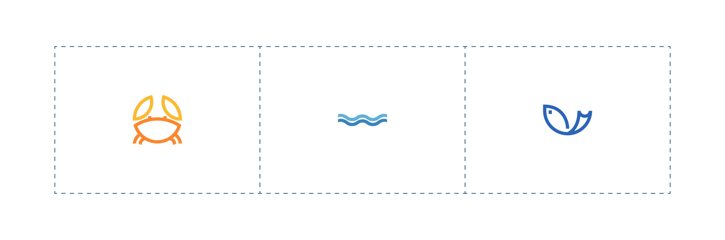 Brand symbol concept presentation design