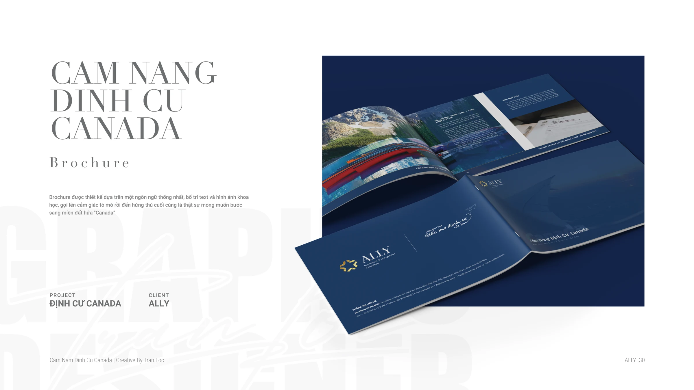 Immigration guide brochure cover design