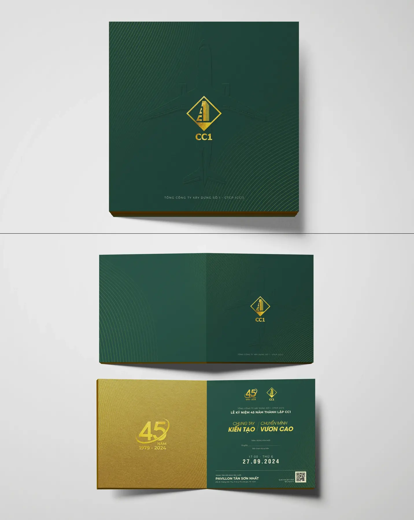 Event invitation card design mockup