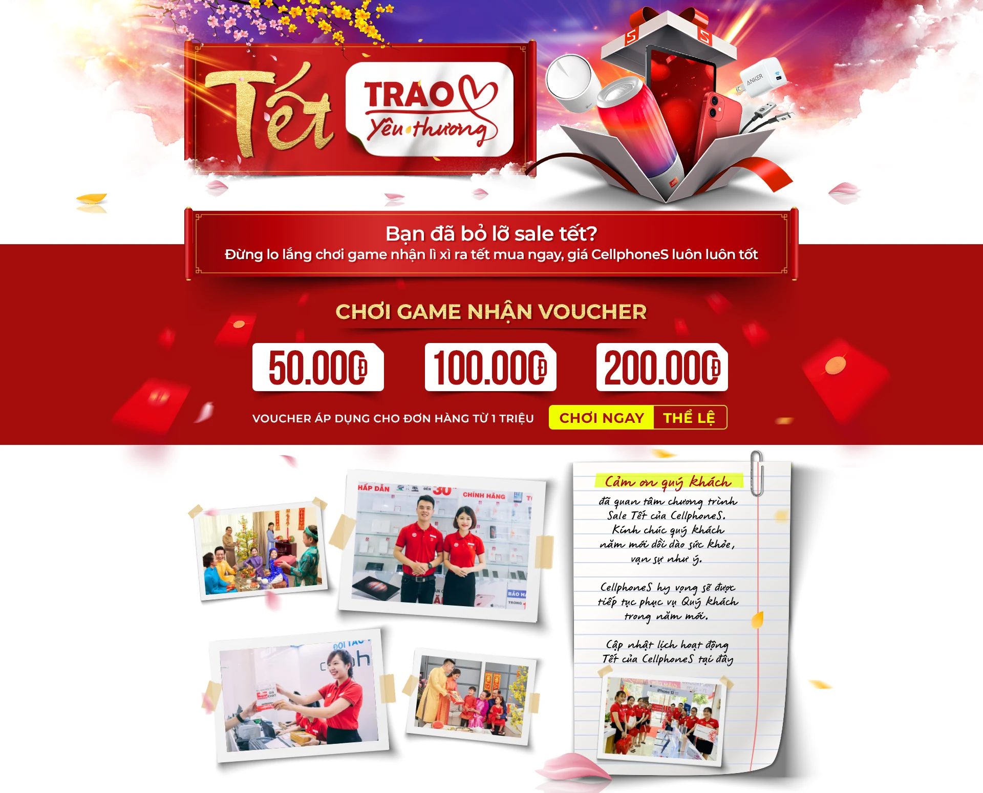 Desktop campaign landing page design