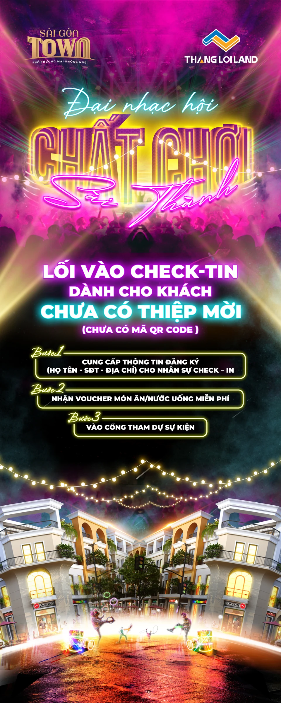 Promotional campaign standing poster design