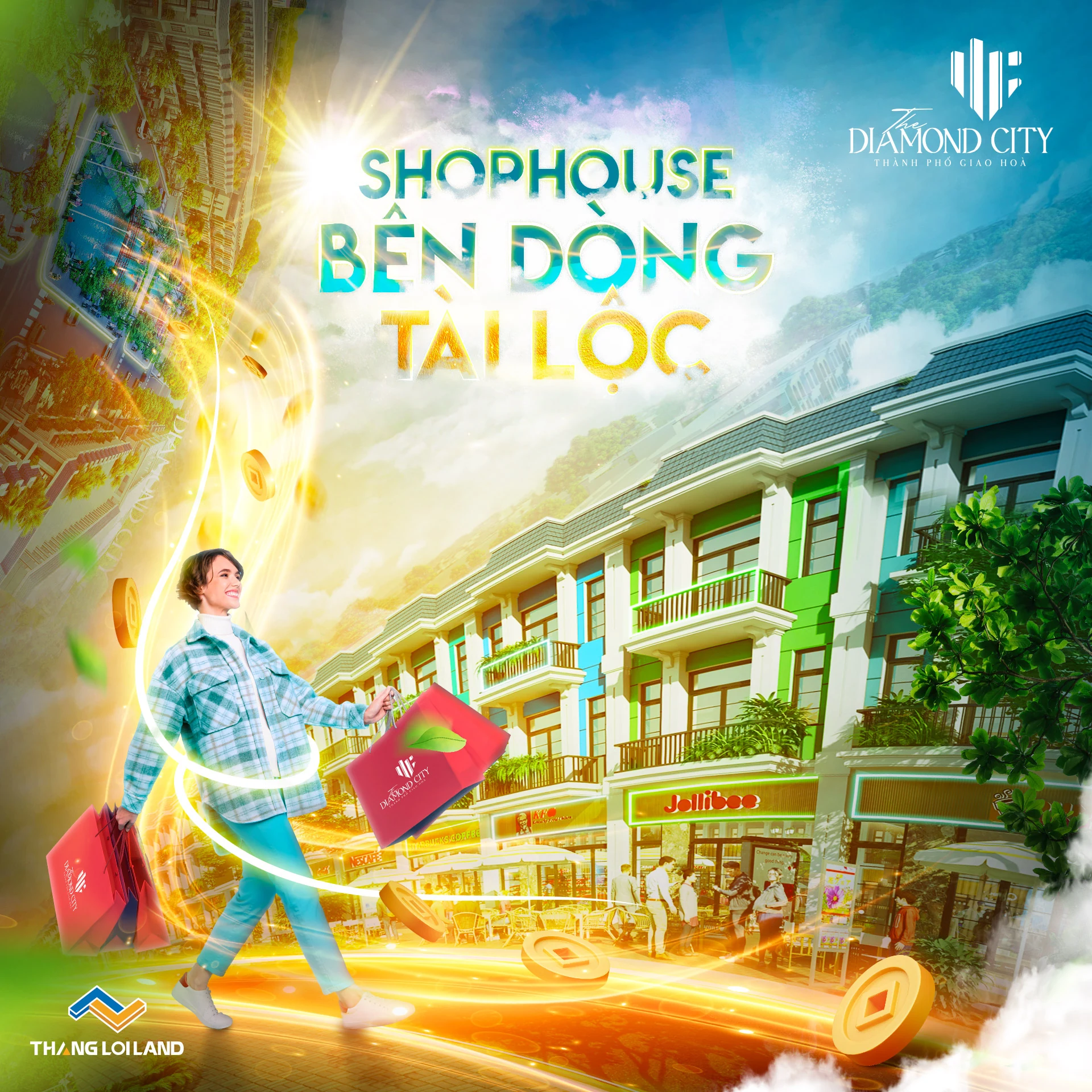 Shophouse project marketing poster design