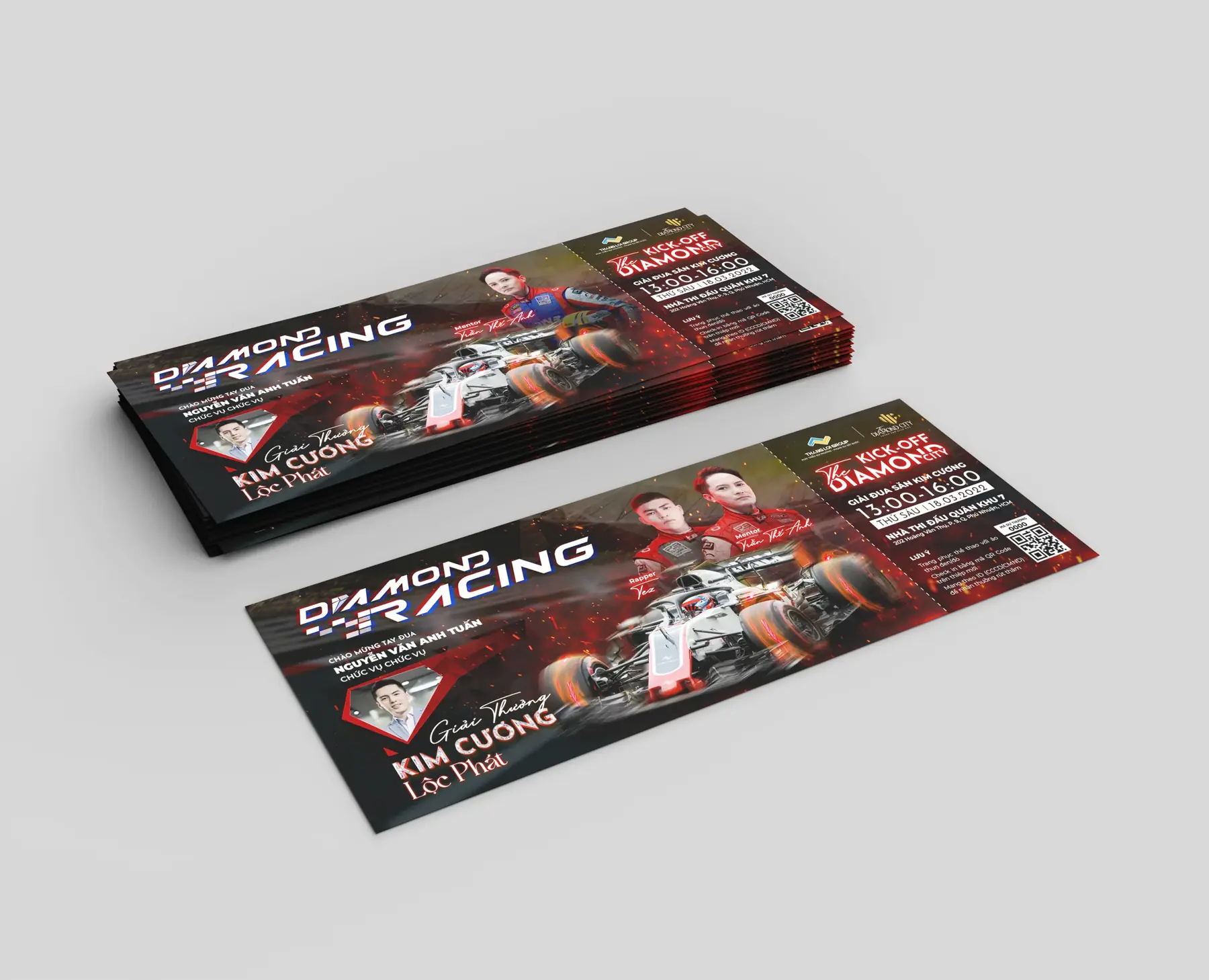 Gift voucher presentation design mockup