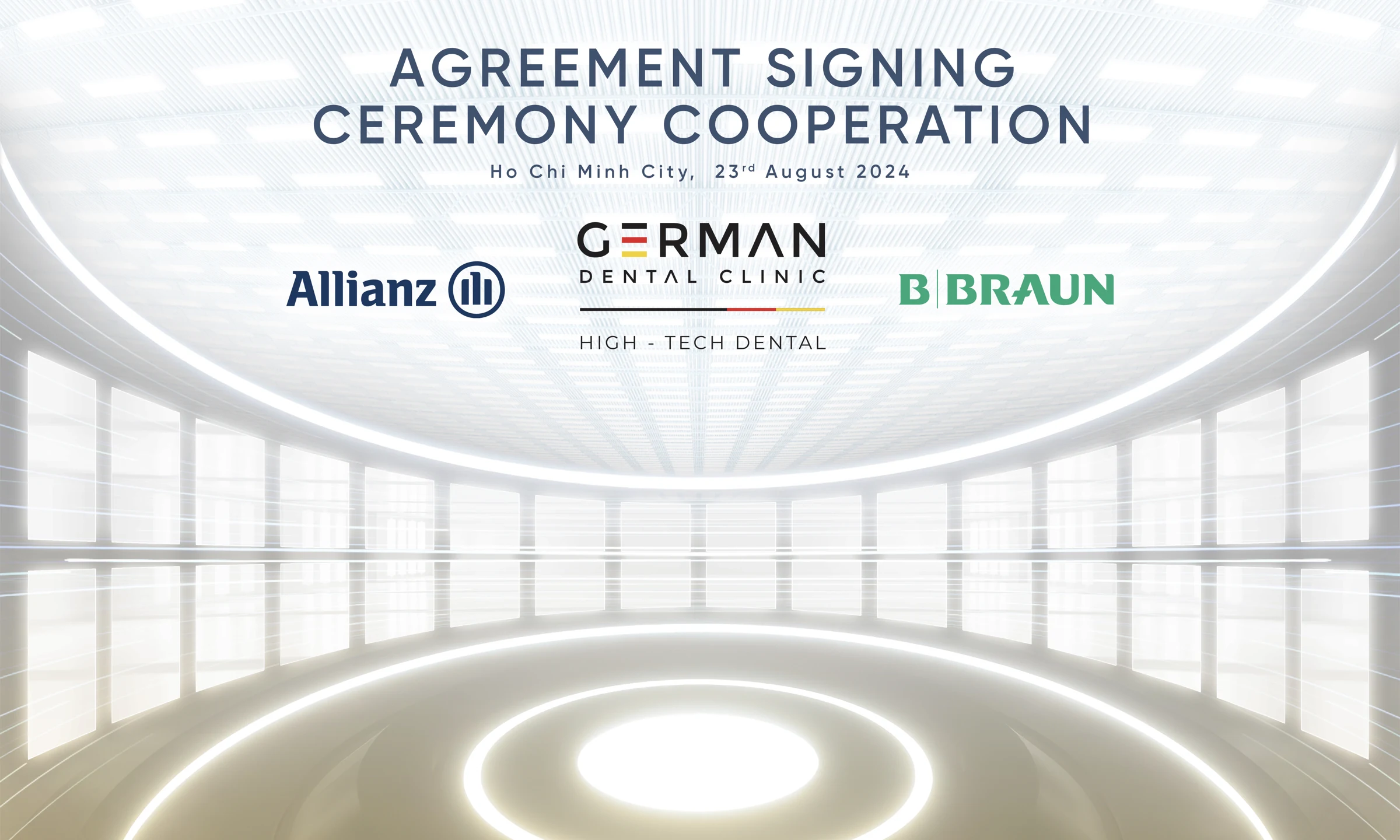 Cooperation signing ceremony backdrop design