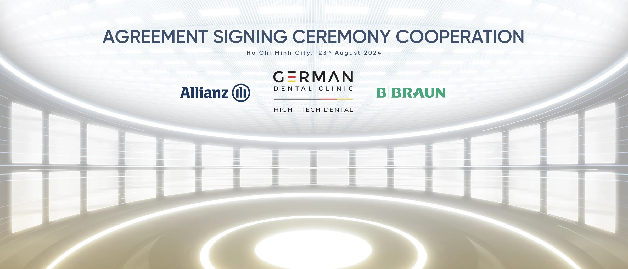 Landscape signing ceremony backdrop design