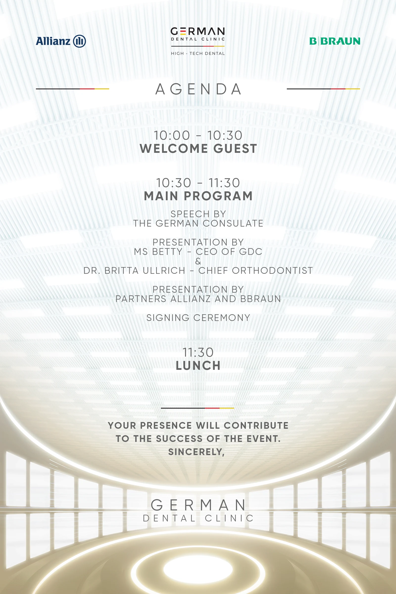 Invitation for the special event