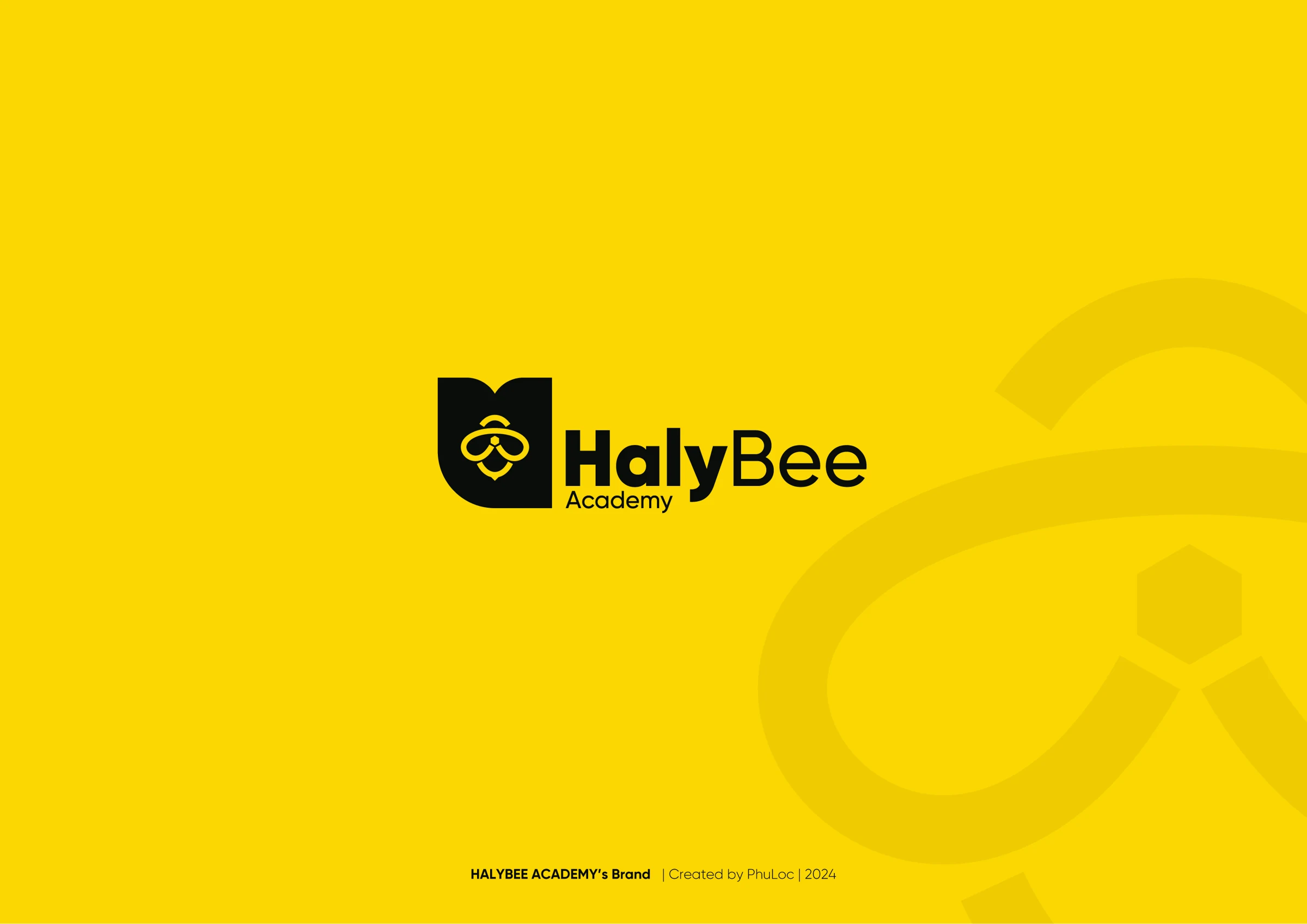 Academy brand identity presentation design