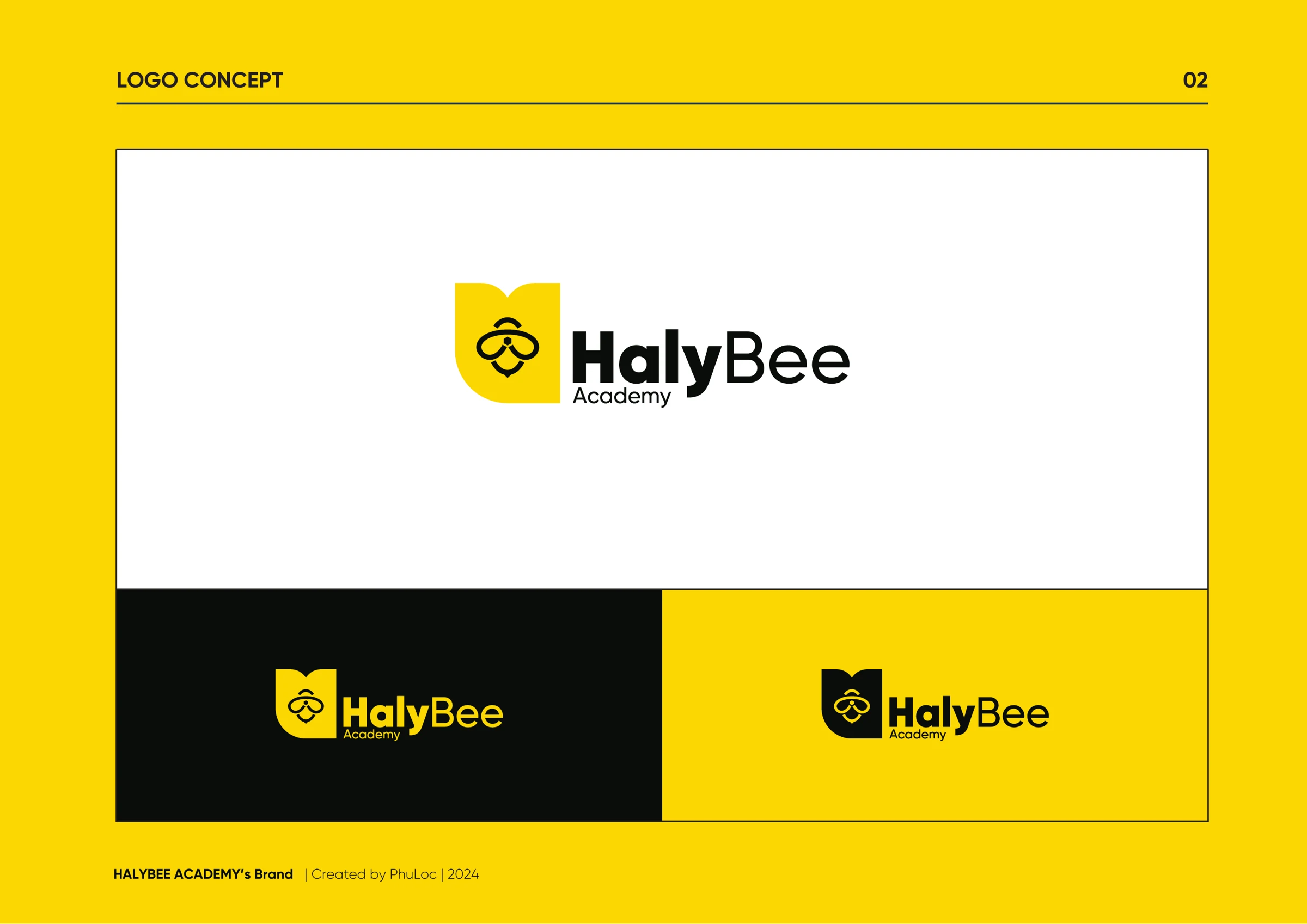 Logo color applications presentation design