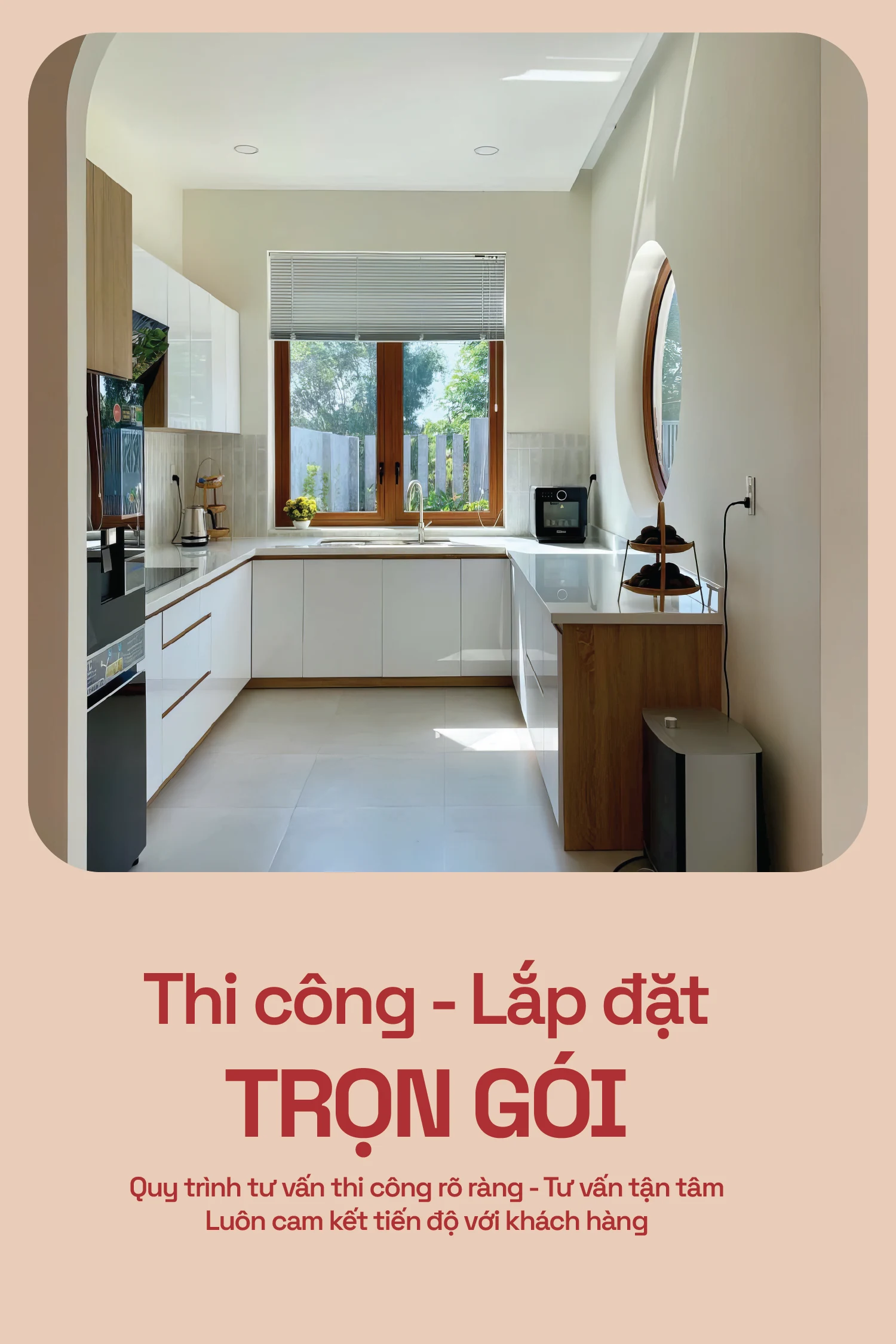 Turnkey construction social poster design
