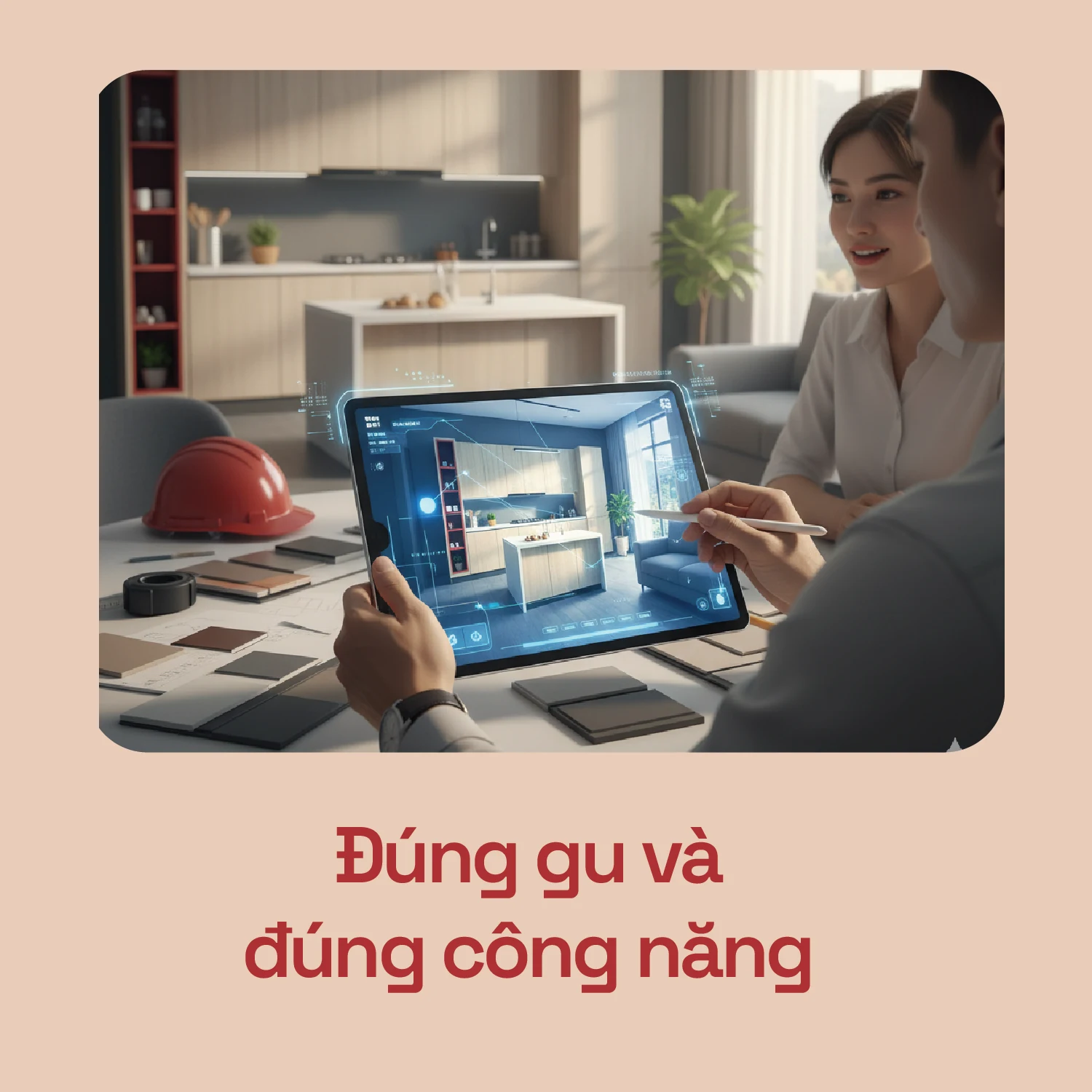 Interior functionality social poster design