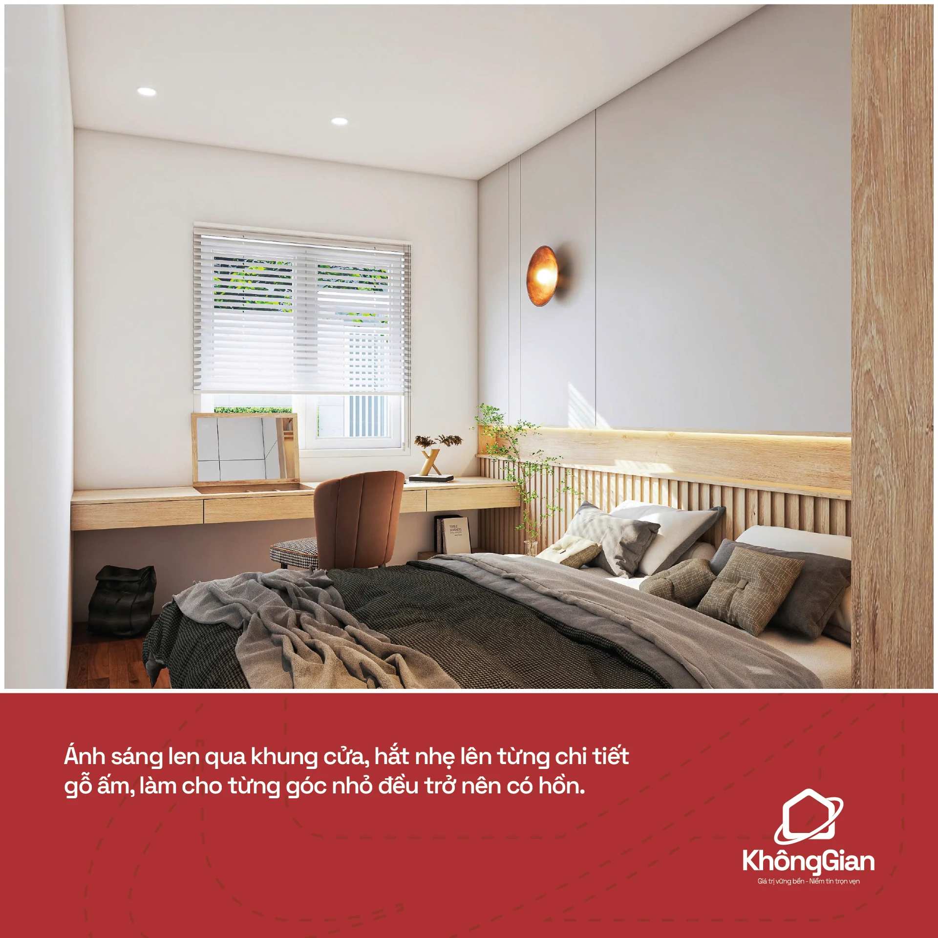 Bedroom interior social post design