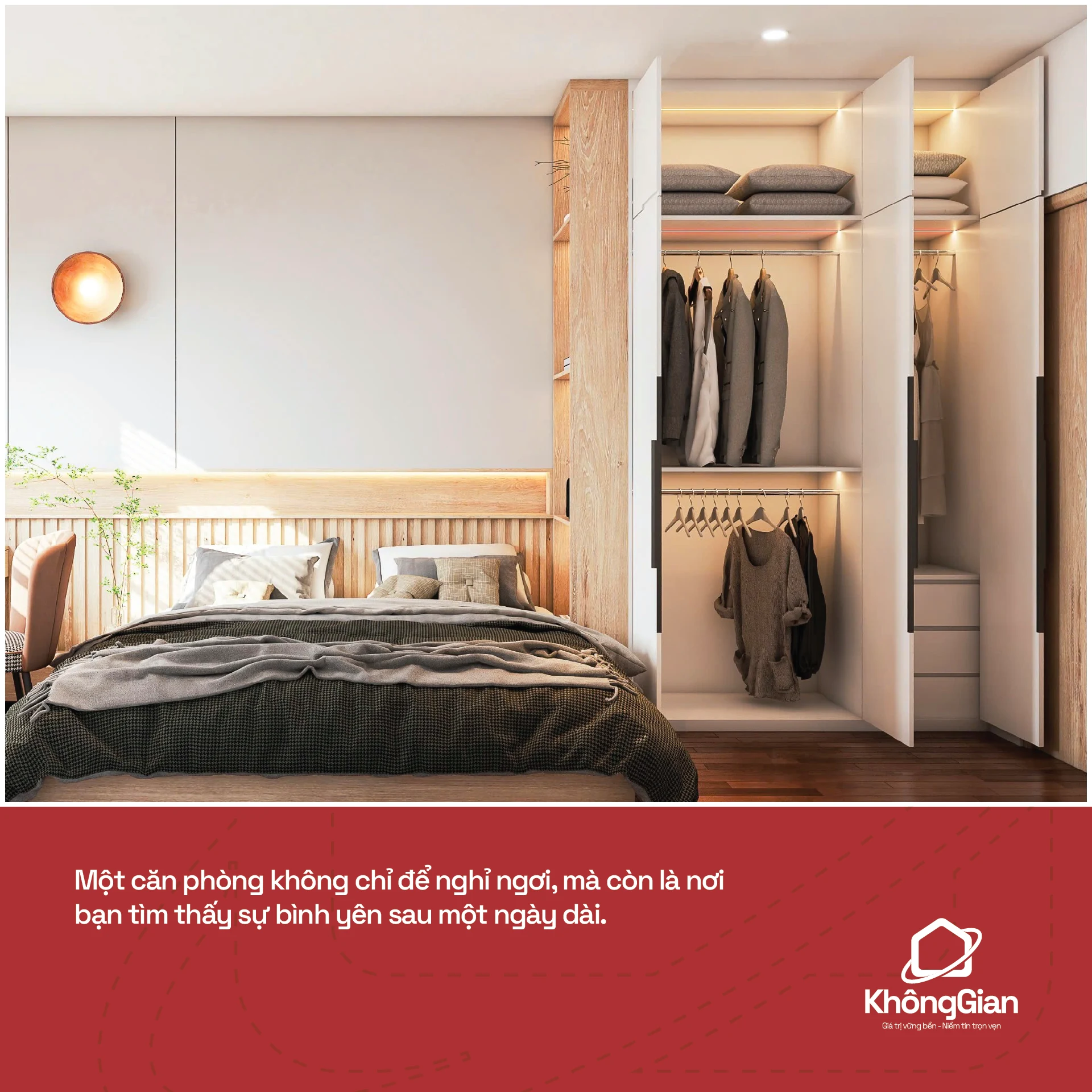 Bedroom design ideas social poster