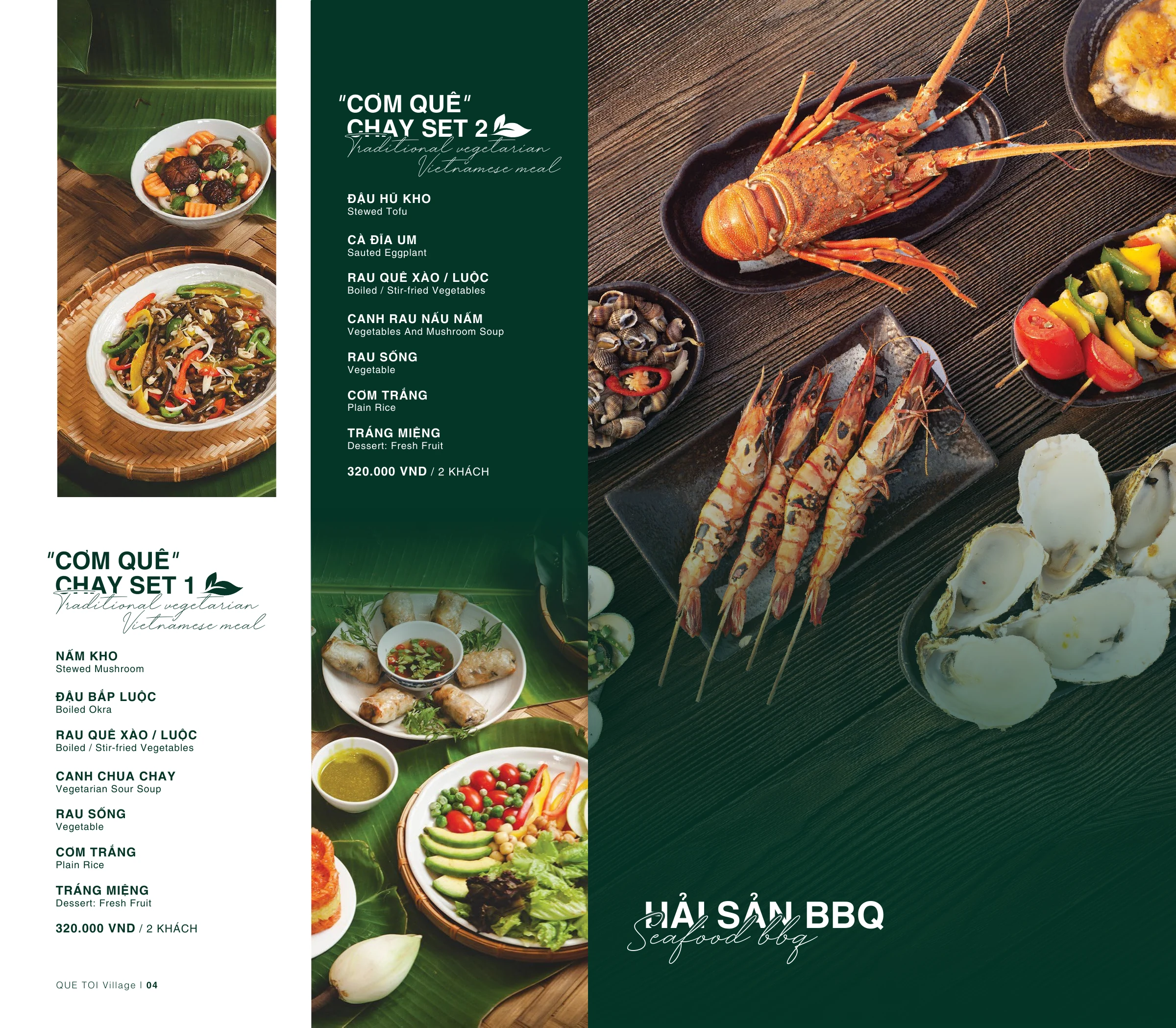 Quê Tôi Village · Menu · Artwork 03