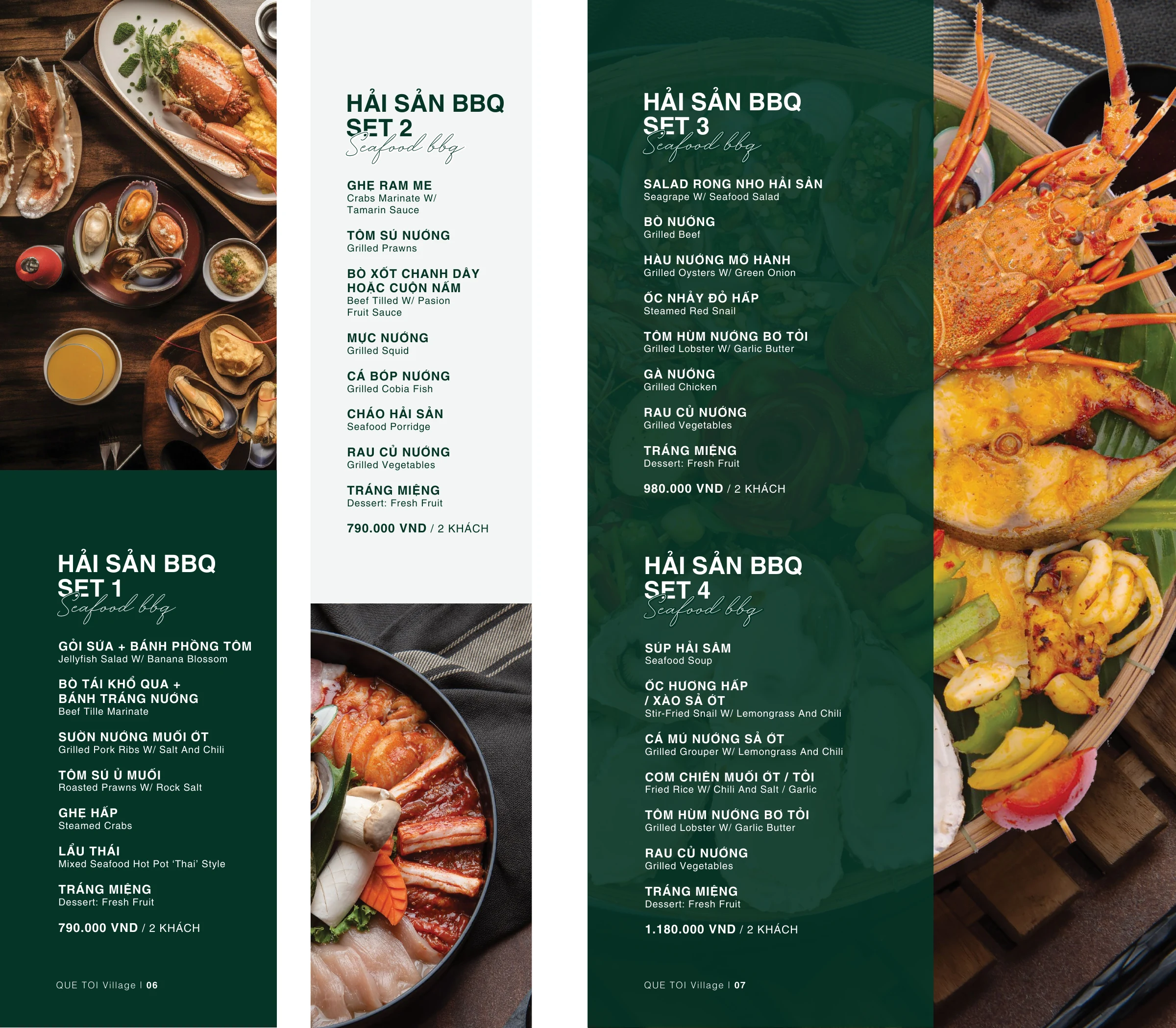 Quê Tôi Village · Menu · Artwork 04