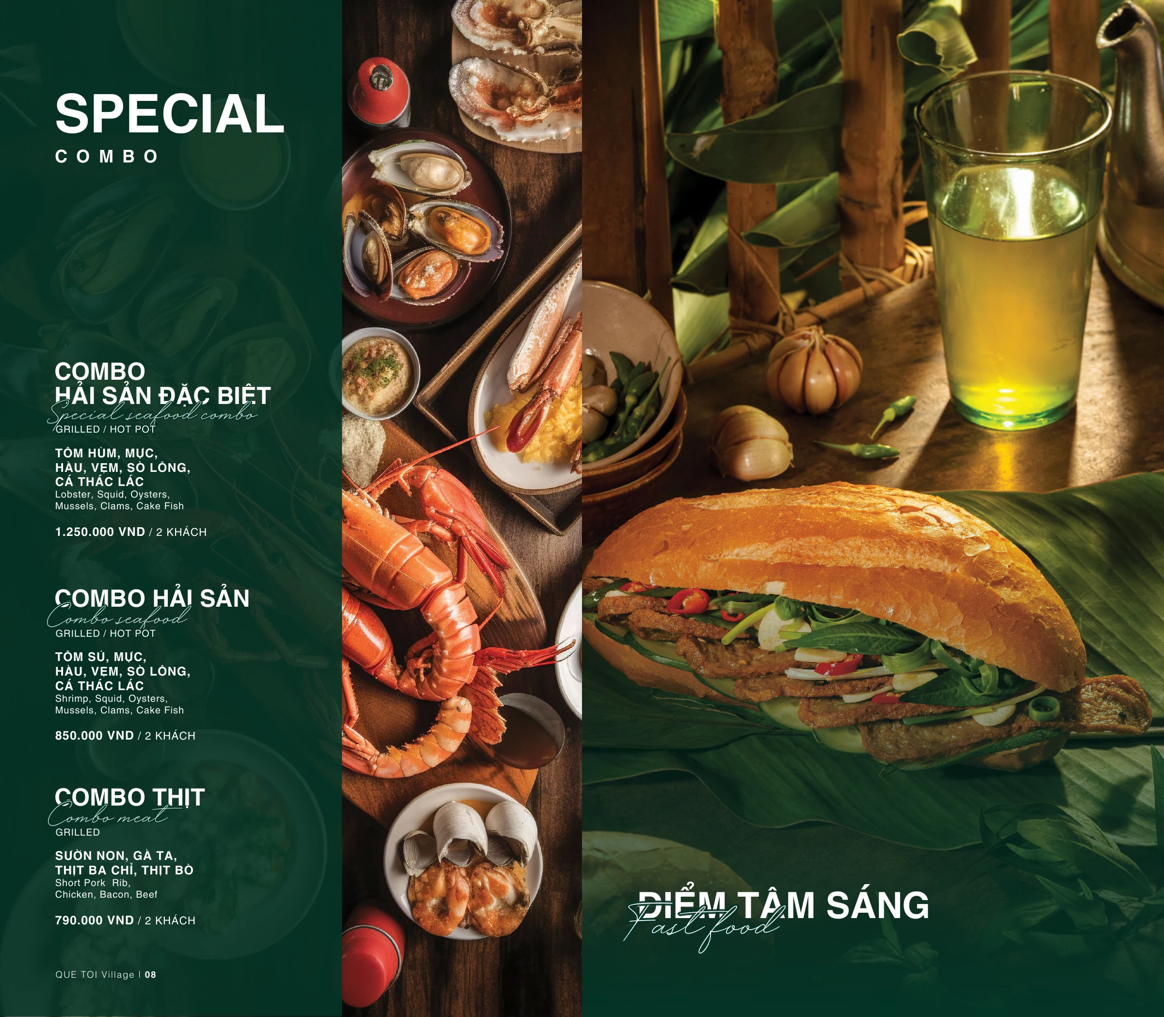 Quê Tôi Village · Menu · Artwork 05