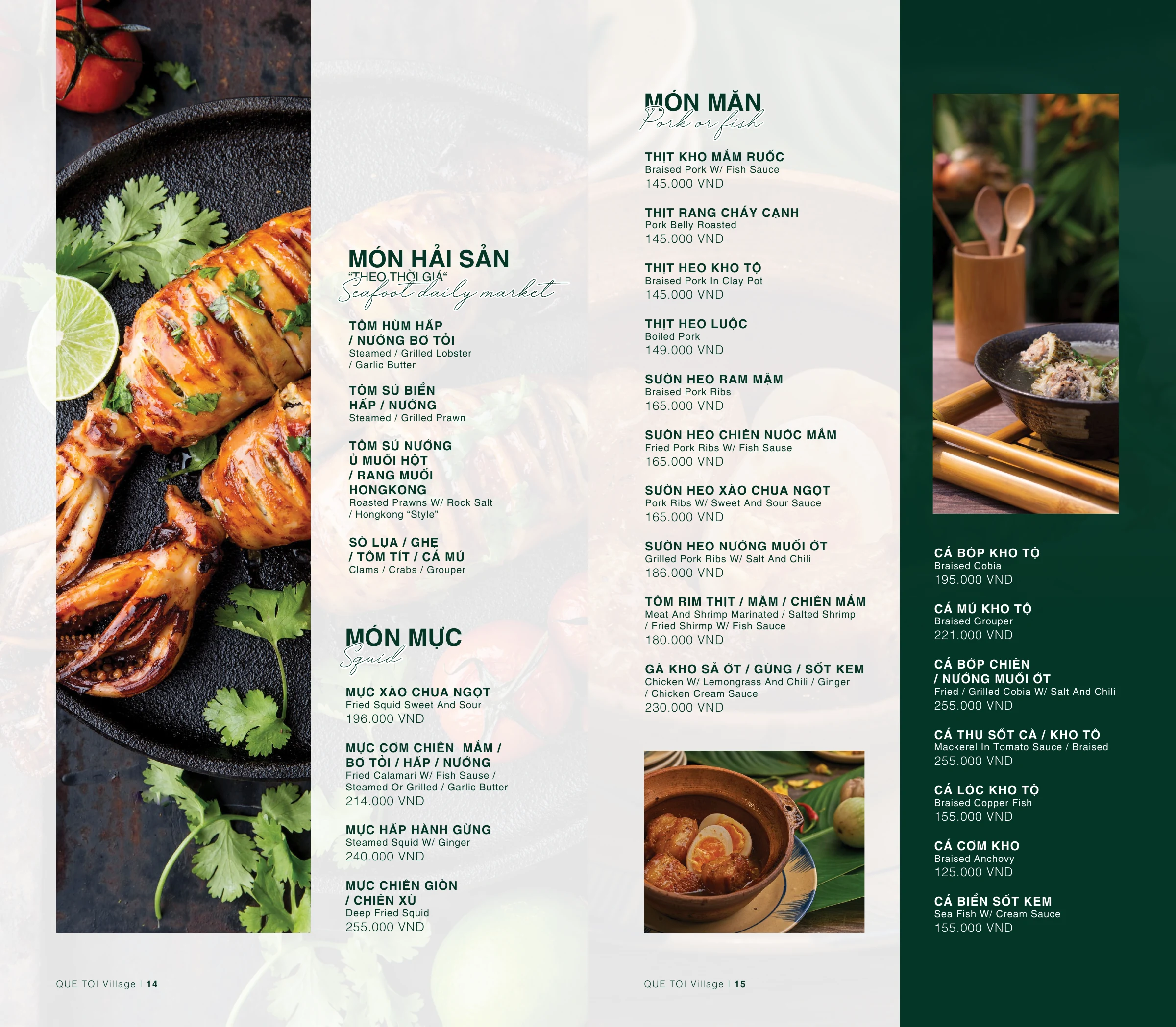 Quê Tôi Village · Menu · Artwork 08