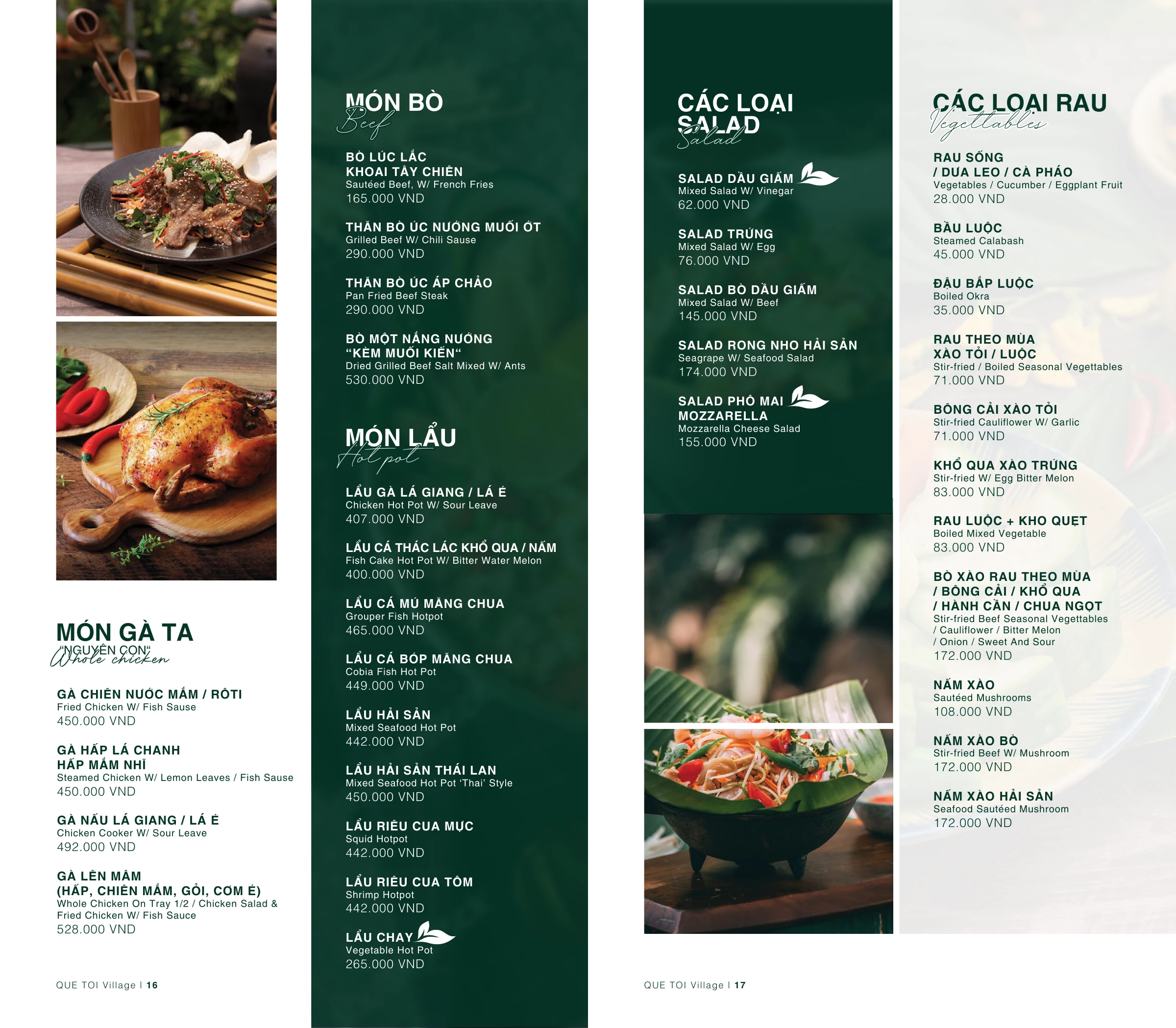 Quê Tôi Village · Menu · Artwork 09