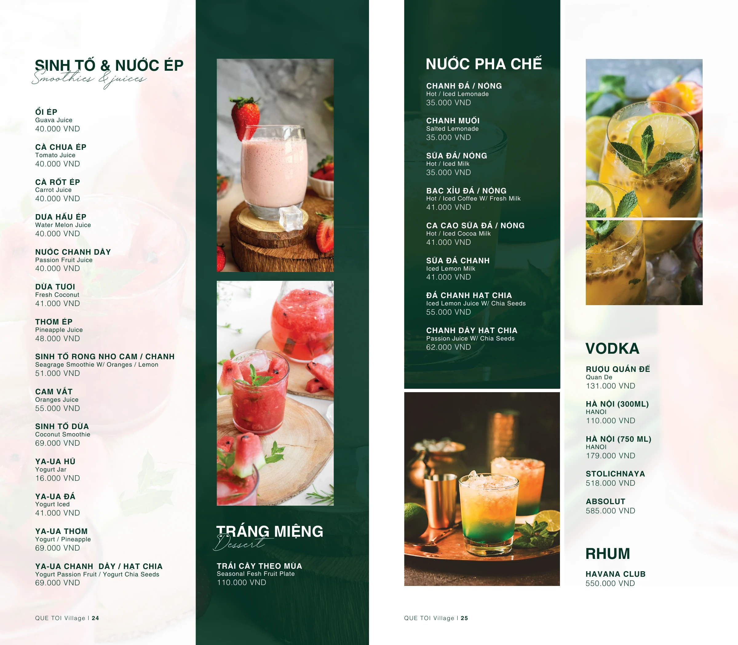 Quê Tôi Village · Menu · Artwork 13