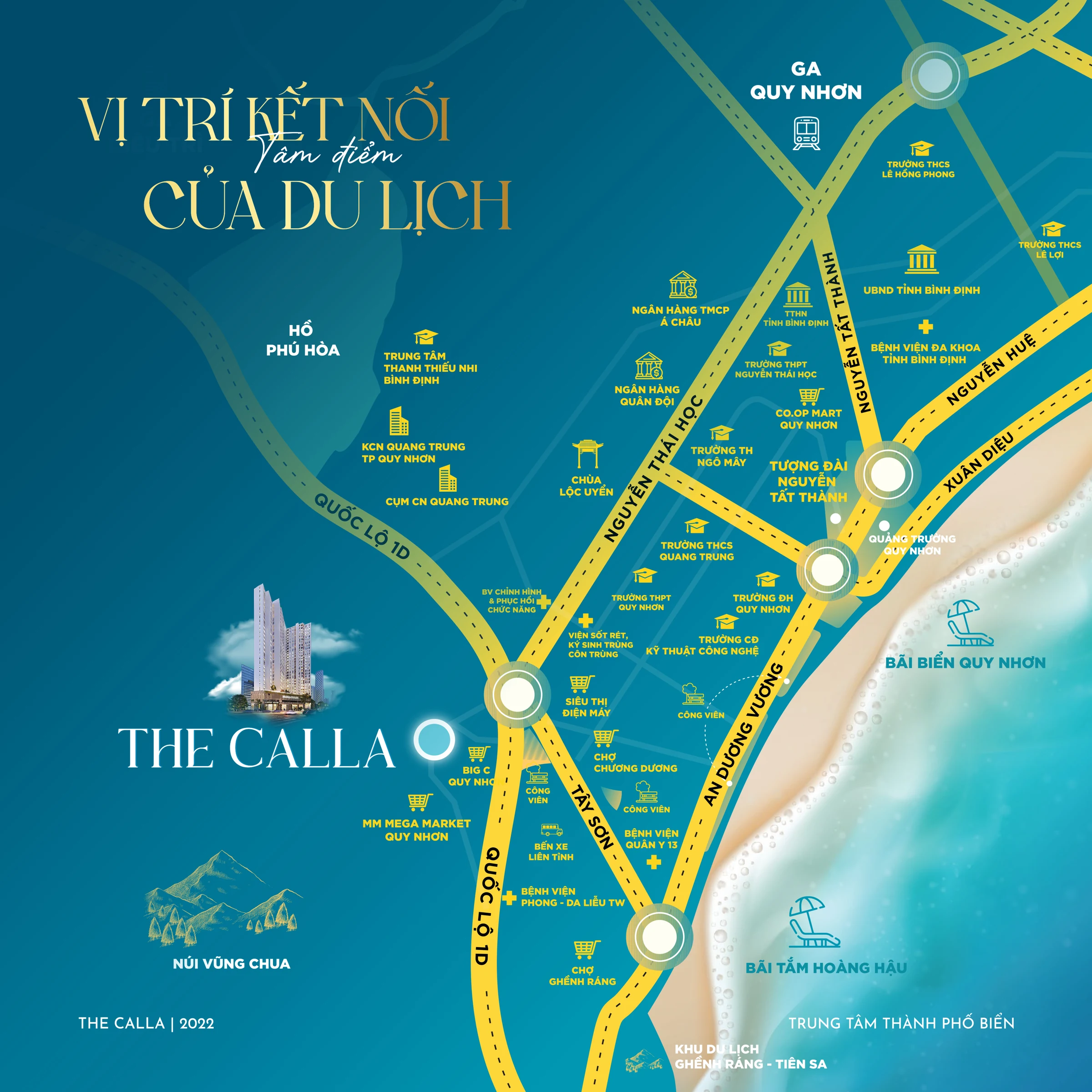 Regional connections brochure map design