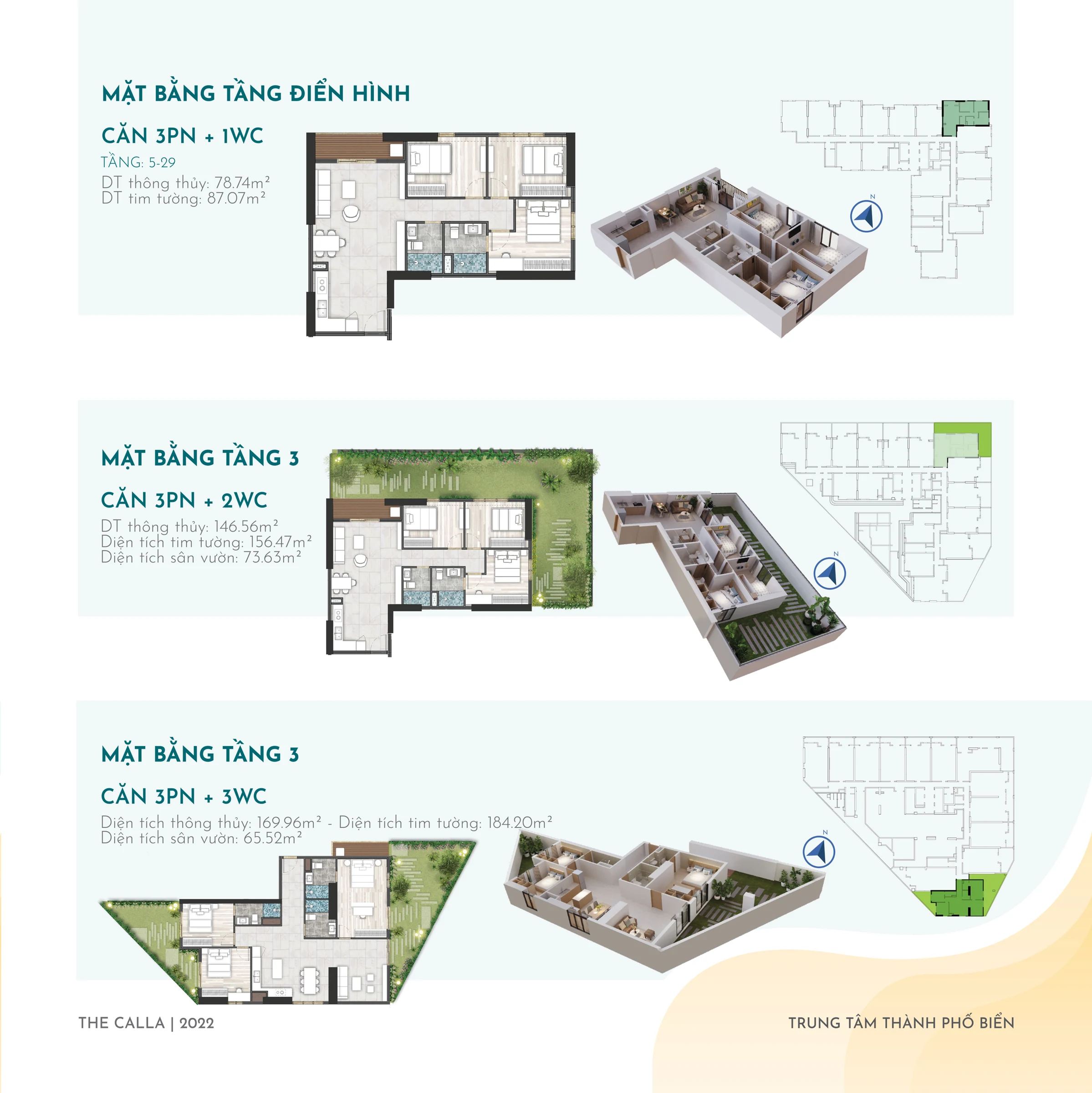 Apartment types brochure layout design