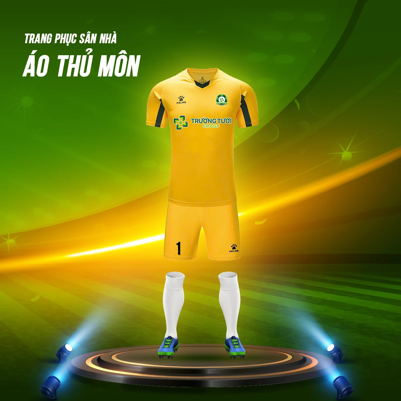 Goalkeeper kit announcement LED artwork