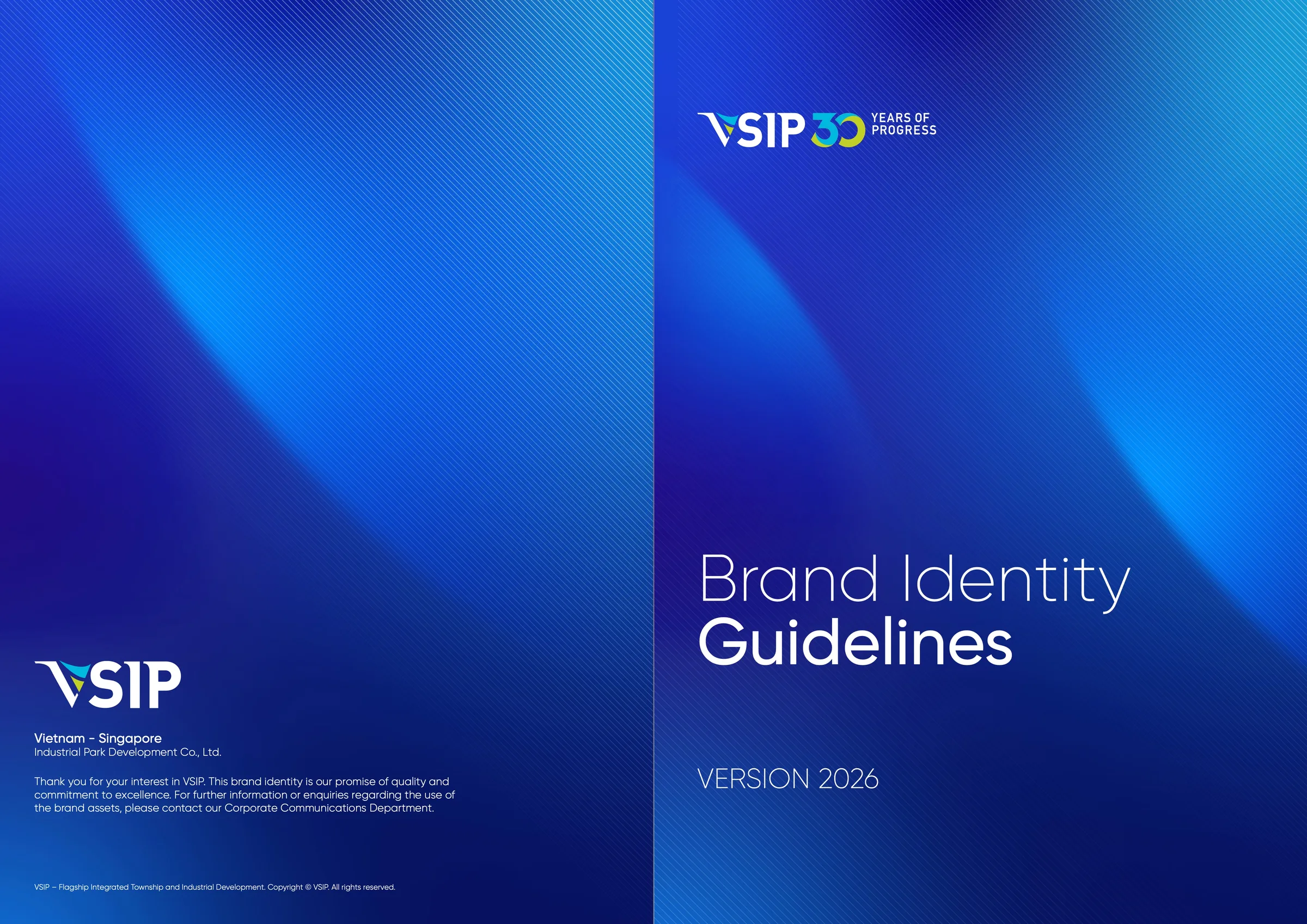Bìa trước và bìa sau Brand Identity Guidelines